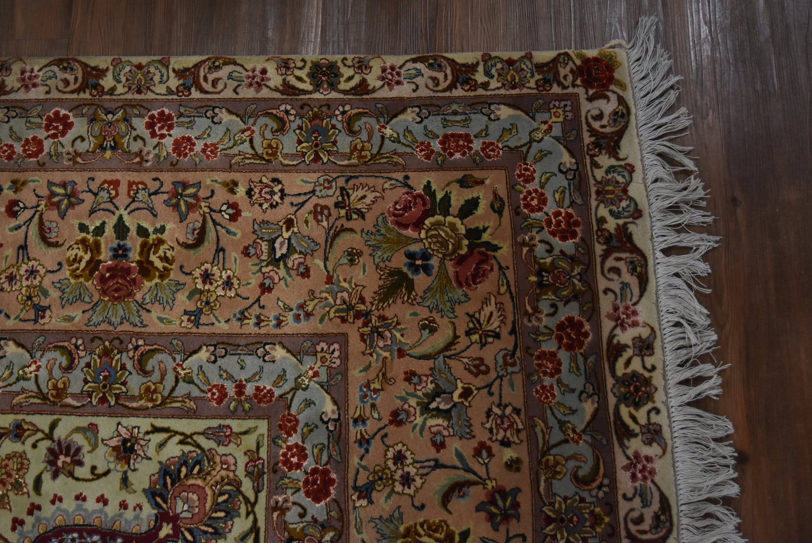 FINE ANTIQUE 10' x 13' TABRIZ CARPET - 7