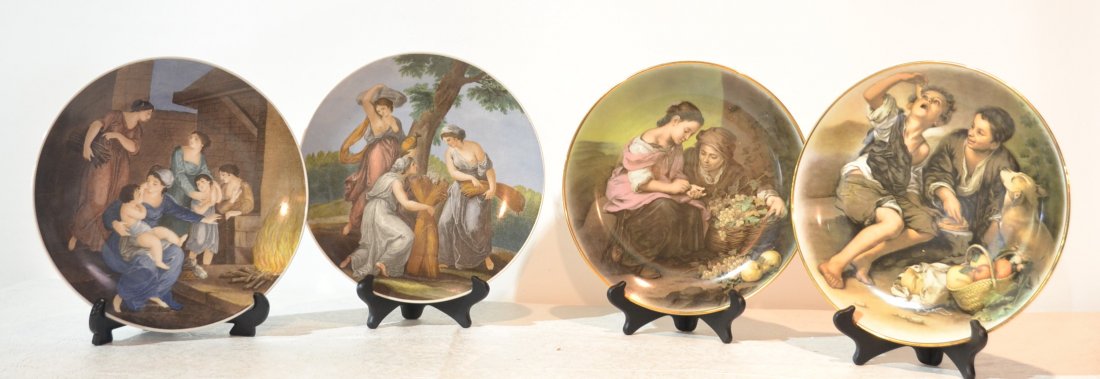 (4) GERMAN CHARGERS INCLUDING "THE BEGGERS": 12" DIAMETER
