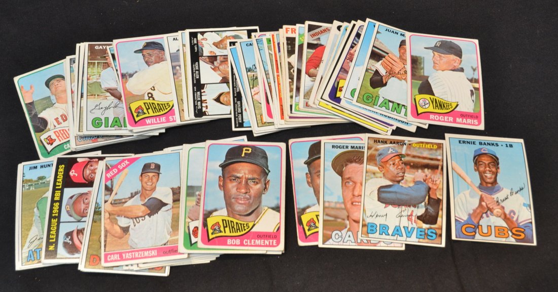 LOT OF (80)+ MID 1960's TOPPS HALL OF FAMERS &: ALL STARS INCLUDING FRANK ROBINSON, KILIBREW, MARIS, CLEMENTE , MAYS , ROSE, PALMER & YASTREMSKI