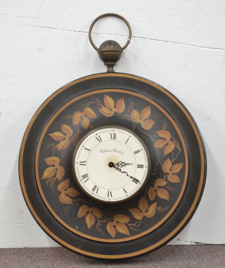 DECORATIVE WARREN KESSLER WALL CLOCK 17"