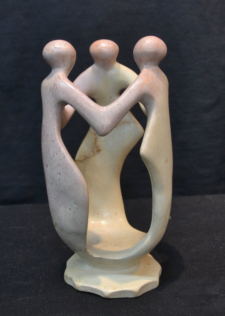 CARVED MARBLE STATUE - 4" x 8 1/2": CARVED MARBLE STATUE - 4" x 8 1/2"