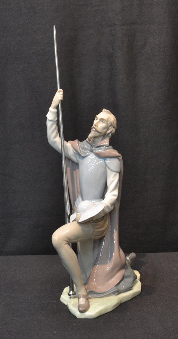 LLADRO DON QUIXOTE WITH METAL SWORD