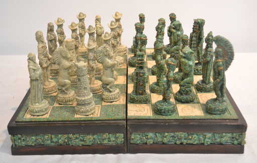vs auto format CHESS vs. SELF IN MAYAN AZTEC STONE SET vs auto format CHESS vs. SELF IN MAYAN AZTEC STONE SET