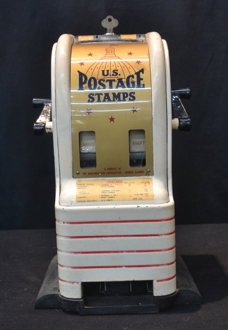 COIN OP US POSTAGE STAMP VENDING MACHINE BY: NORTHWESTERN Corp. . MORRIS , ILLINOIS