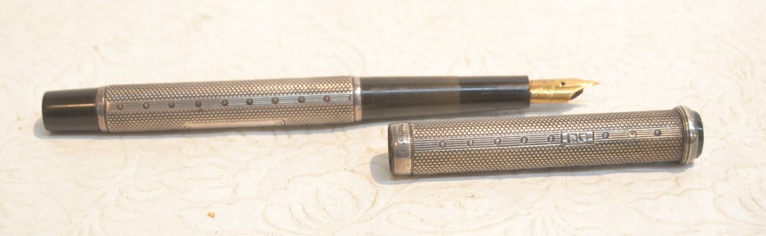WATERMAN STERLING SILVER FOUNTAIN PEN - 5 1/4": WATERMAN STERLING SILVER FOUNTAIN PEN - 5 1/4"