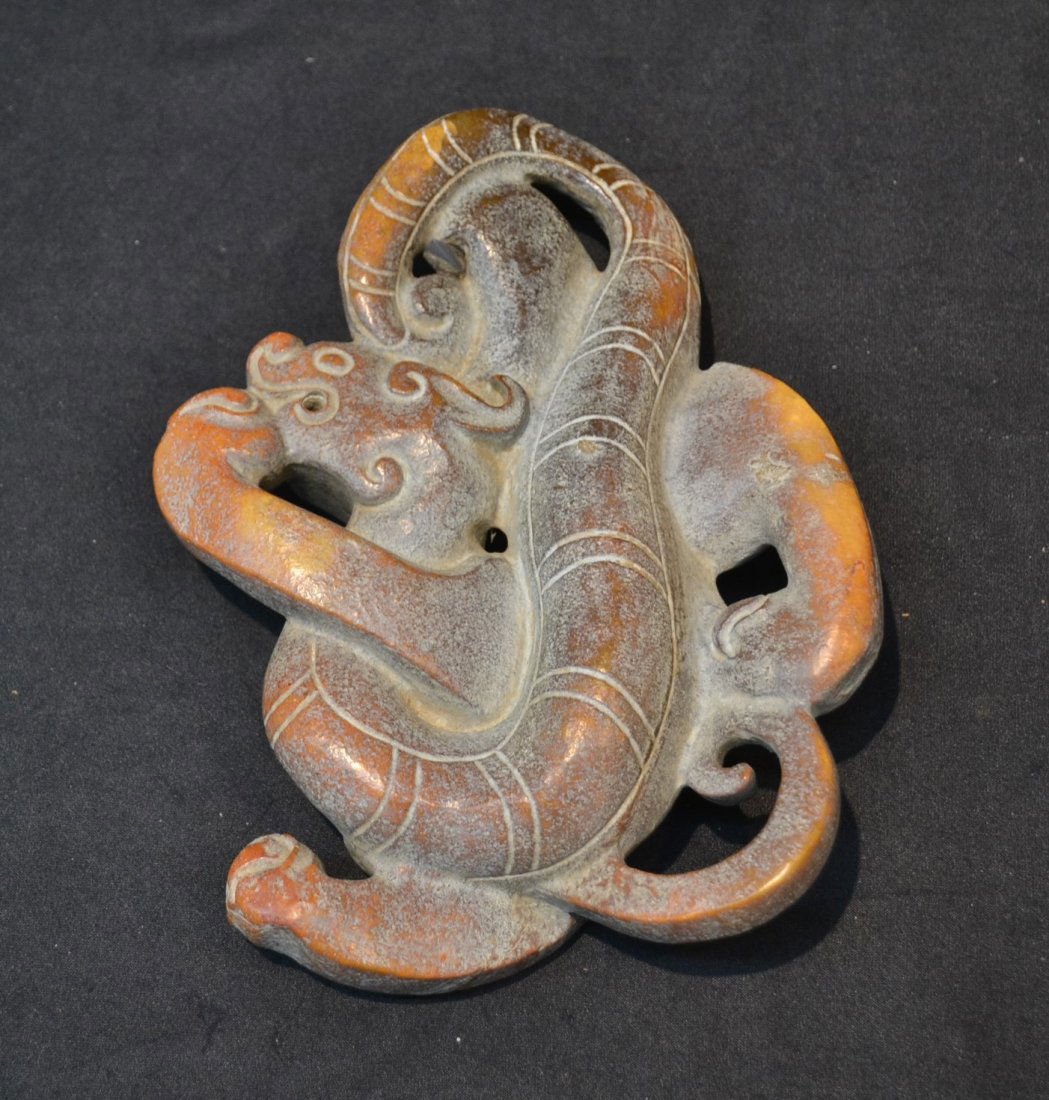 CARVED DRAGON PAPERWEIGHT ? - 8" x 6" x 2": CARVED DRAGON PAPERWEIGHT ? - 8" x 6" x 2"