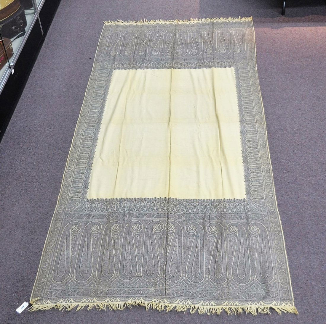 PAISLEY SHAWL - 4' 8" x 10': PAISLEY SHAWL - 4' 8" x 10'