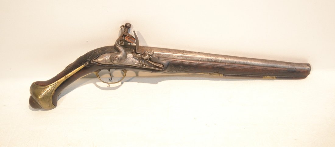 ANTIQUE TURKISH PISTOL - 19" LONG: ANTIQUE TURKISH PISTOL - 19" LONG