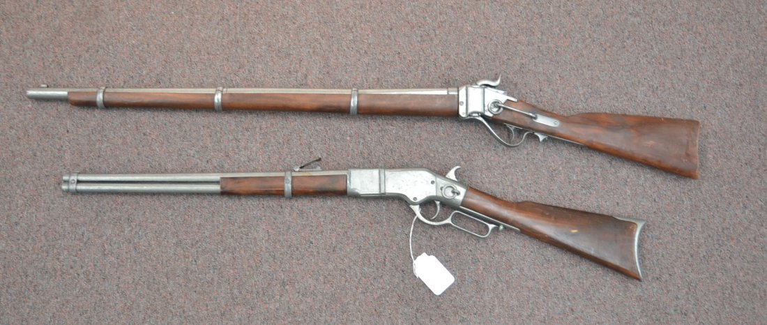 (2) WALL HANGER RIFLES - 47" LONG: (2) WALL HANGER RIFLES - 47" LONG