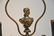 GILT METAL LAMP WITH BUST OF WOMAN IN CENTER - 5