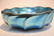 L.C TIFFANY FAVRILLE BLUE IRIDESCENT BOWL - 7