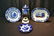 ASSORTED ANTIQUE FLOW BLUE INCLUDING PLATE,