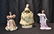 PORCELAIN FIGURE OF WOMAN & (2) LENOX PORCELAIN