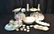 (21)pc LOT OF HAND PAINTED PORCELAIN DISHES &