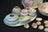 (21)pc LOT OF HAND PAINTED PORCELAIN DISHES & - 2