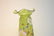 VICTORIAN GREEN GLASS RUFFLED VASE - 3