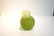 VICTORIAN GREEN GLASS RUFFLED VASE - 6