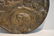 ROUND BRONZE RELEIF PLAQUE OF 3 MALE FIGURES - 4