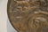 ROUND BRONZE RELEIF PLAQUE OF 3 MALE FIGURES - 5