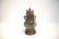 2-TONE COVERED JADE VASE WITH FOO DOG HANDLES - 4