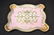 LARGE HAND PAINTED PORCELAIN TRAY WITH