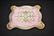 LARGE HAND PAINTED PORCELAIN TRAY WITH - 2