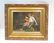 OIL ON PANEL OF SEATED MAN & WOMAN SIGNED