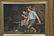 OIL ON PANEL OF SEATED MAN & WOMAN SIGNED - 3