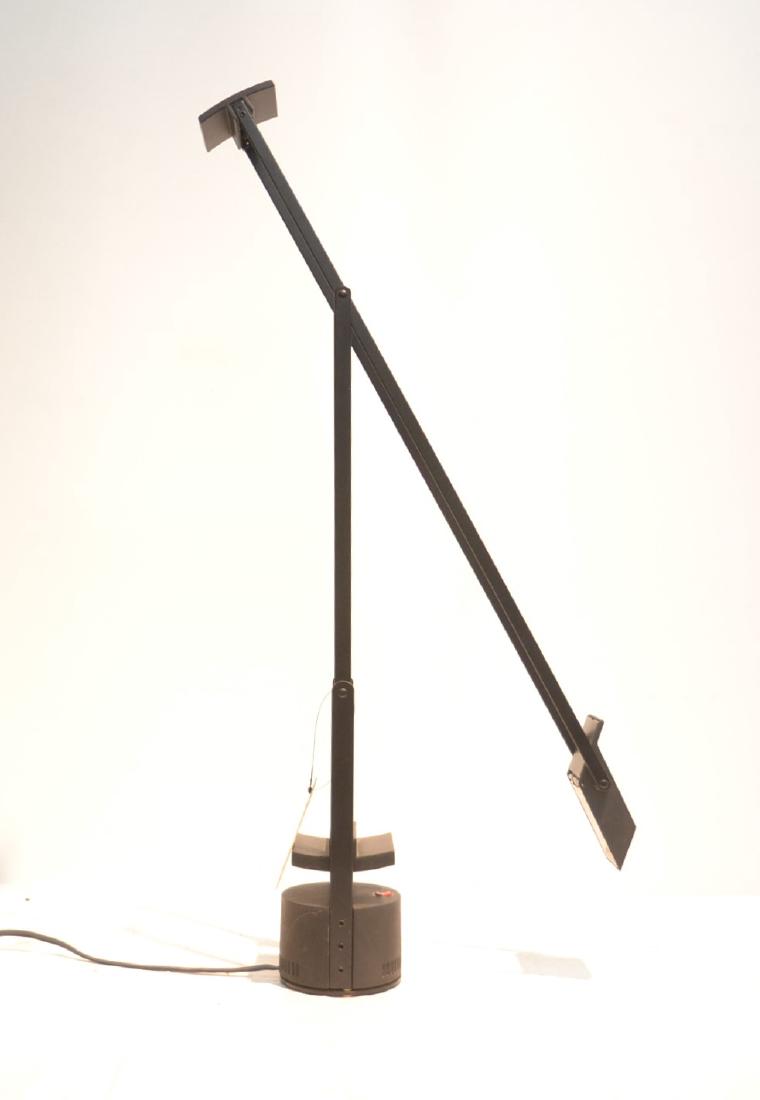 RICHARD SAPPER FOR ARTEMIDE, ITALY ALUMINUM &: BLACK POLYCARBONATE TIZIO TABLE LAMP - 4" x 25"