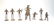 (7) SURREALIST BRONZE MUSICAL FIGURES