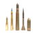 (5) ARTILLERY SHELLS INCLUDING 57mm CARTRIDGE ,