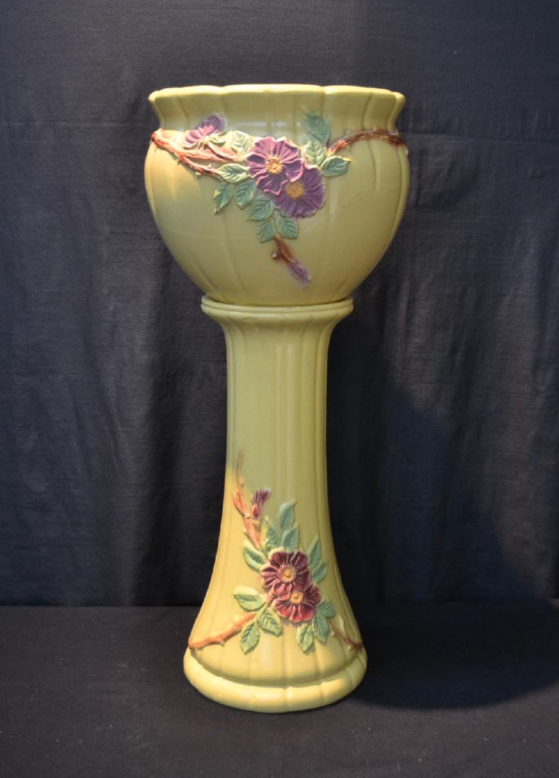 ROSEVILLE , OHIO JARDINIERE & PEDESTAL