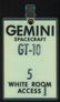 Gemini 10 White Room Access Badge