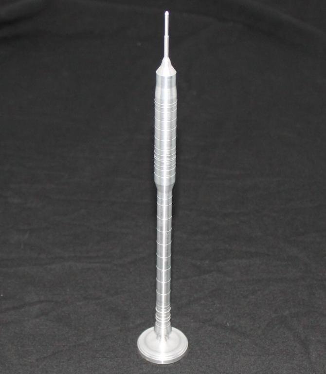 Mike Leinbach's Ares 1-X Aluminum Rocket Model: A 10.5" tall 3.0oz solid aluminum Ares 1-X rocket model made as a special presentation for Leinbach. Manufactured in a machine shop at KSC and in excellent condition. From the personal collection of S