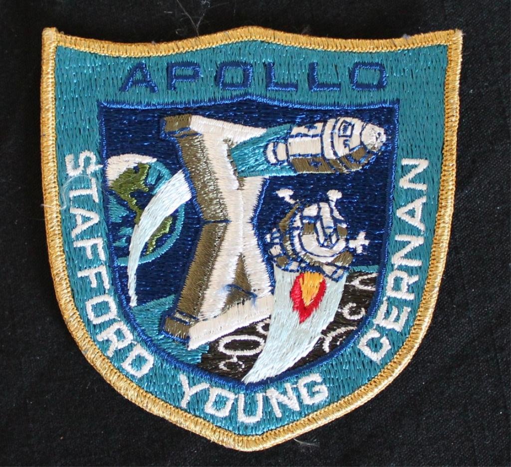 Apollo 10 Grumman Crew Patch: A vintage 4" Apollo 10 patch made by Grumman with a bare cloth backing. Uncommon and in great condition.
