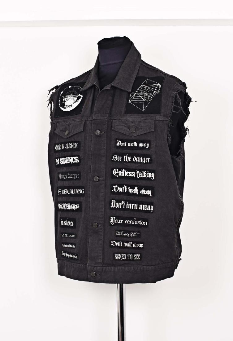 raf simons joy division denim jacket