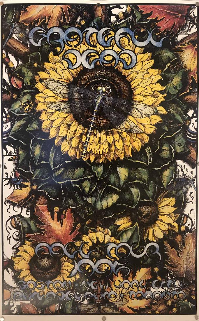 GRATEFUL DEAD POSTERS: GRATEFUL DEAD POSTERS. A collection of approximately 27x original Grateful Dead poster for their 1995 tour, ultimately cancelled due to the death of Jerry Garcia. To measure 16x25". Condition NM.