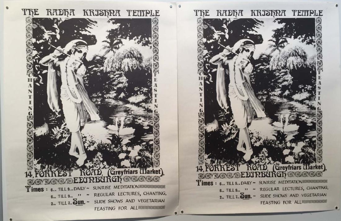 THE RADHA KRISNA TEMPLE POSTERS. Two original posters (1 of 1)