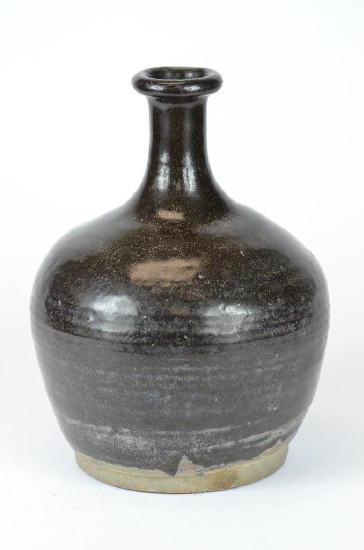 Chinese Black Glaze Vase (1 of 4)