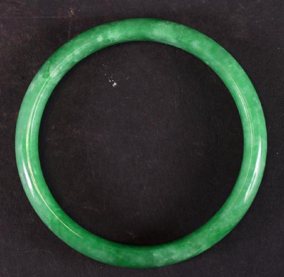 Chinese Apple Green Jadeite Bangle (1 of 6)