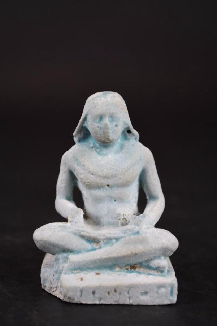Ancient Egyptian Faience Statue (1 of 13)