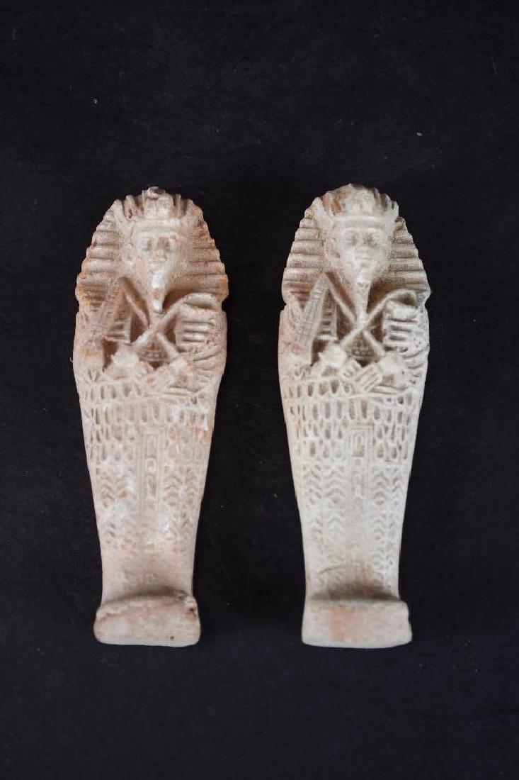 Two Small Ancient Egyptian Faience Statue (1 of 11)