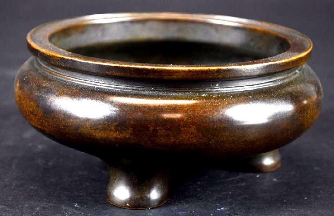 Antique Chinese Bronze Tripod Censer (1 of 10)