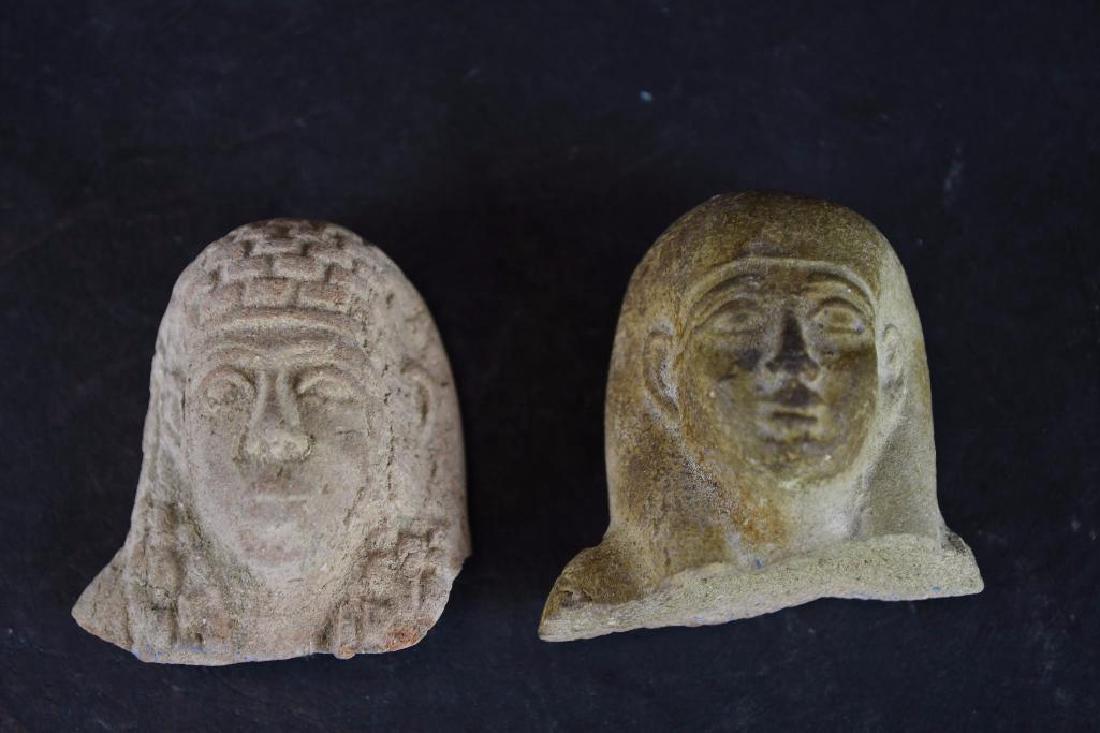 Two Small Ancient Egyptian Faience Statue (1 of 4)