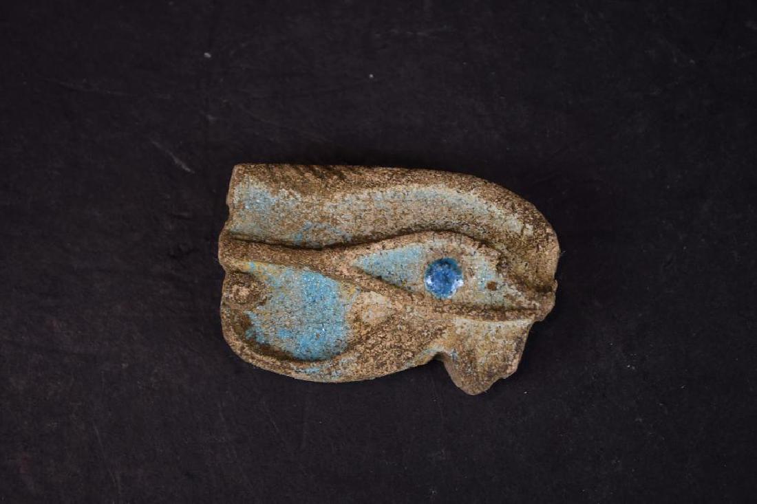 Ancient Egyptian Faience Statue/Plaque (1 of 4)
