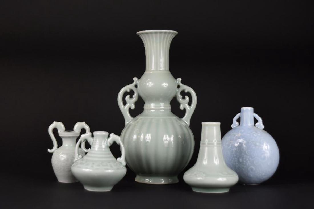 Group of Five Chinese Porcelain Vases (1 of 10)