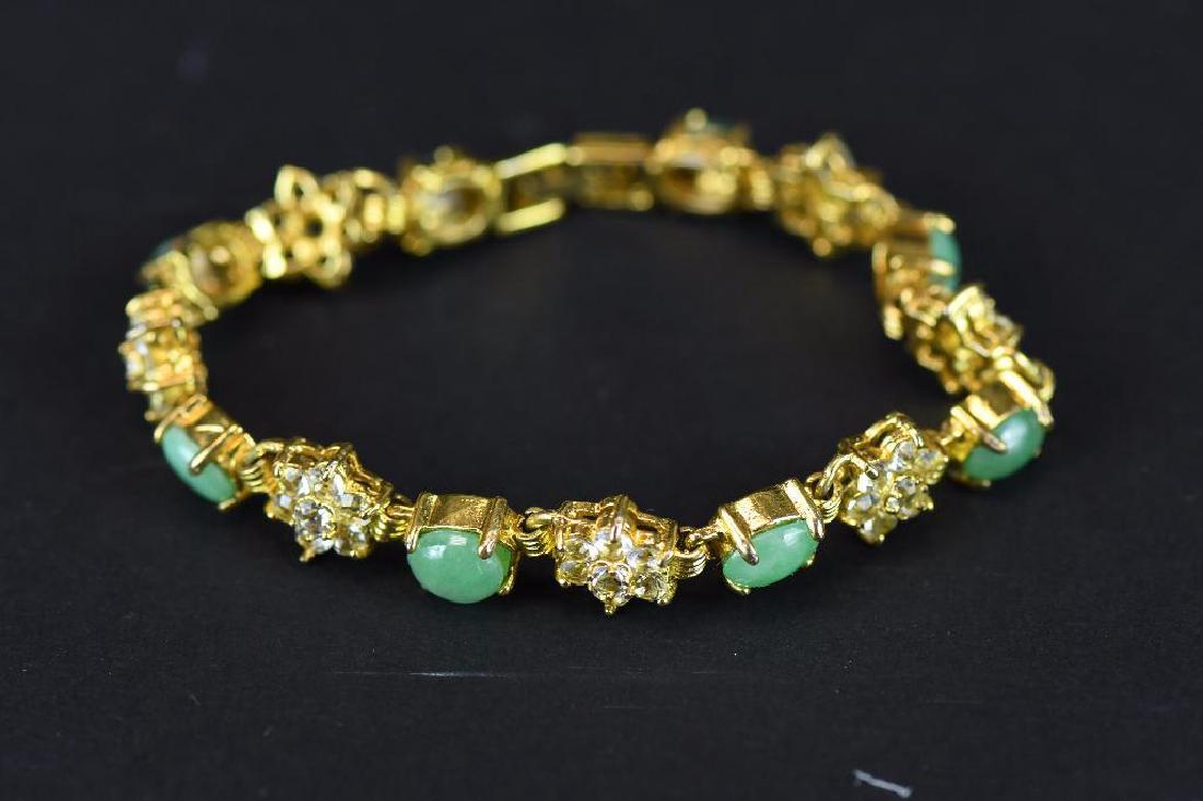 Jade, Gold & Diamond Bracelet (1 of 7)
