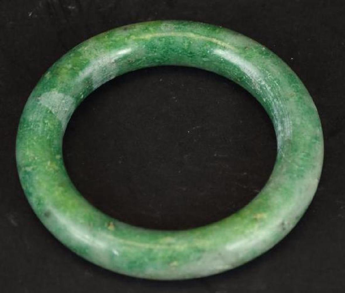 Chinese Apple Green Jadeite Bangle (1 of 6)