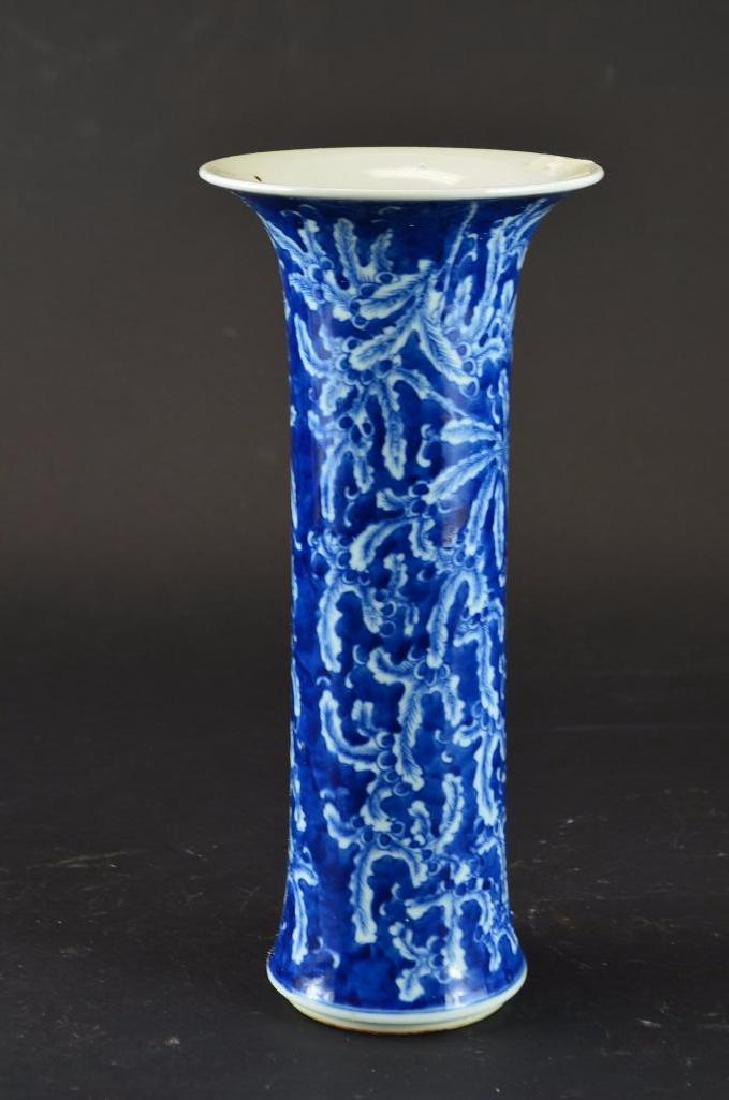 Antique Chinese Blue & White Porcelain Vase (1 of 7)
