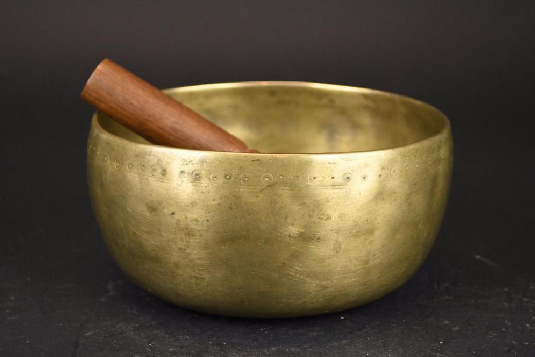 Antique Tibetan Bronze Singing Bowl (1 of 4)